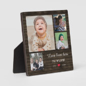 Rustige Barn Wood 5 foto's Collage Custom Love Fotoplaat (Voorkant)