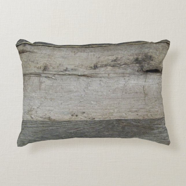 Rustige Barn Wood Style Pillow Accent Kussen (Voorkant)