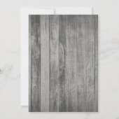 Rustige Barn Wood Wagon Wheel Graduparty Kaart (Achterkant)