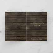 Rustige Barnwood Pine Tree-Kaart Feestdagen Kaart (Binnen)