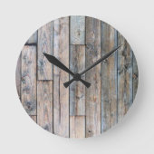 Rustige Barnwood Round Wall klok (Voorkant)