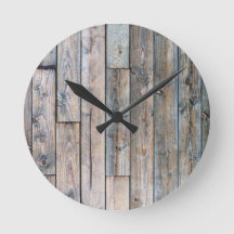Rustige Barnwood Round Wall klok
