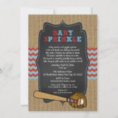 Rustige Baseball Baby Sprinkle/baby shower jongen Kaart (Voorkant)