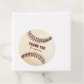 Rustige Baseball Strings Bedankjes Labels (In situ)