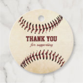 Rustige Baseball Strings Bedankjes Labels (Voorkant)