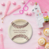 Rustige Baseball Strings Party Papieren Bordje (Feest)