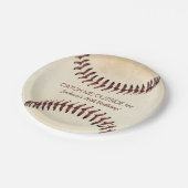 Rustige Baseball Strings Party Papieren Bordje (Gekanteld)