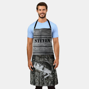 Rustige bass Vissen naam Hout Sports Outdoor Camo Schort