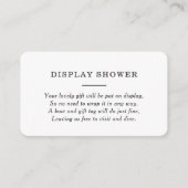 Rustige BBQ Baby shower Display Shower Informatiekaartje (Voorkant)