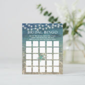 Rustige Beach Starfish Vrijgezellenfeest Bingo Gam (Staand voorkant)