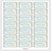 Rustige Beach Wood Wedding Guest Adresetiketten Sticker (Vel)