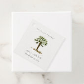 Rustige Bedankt voor tropische strandpalmen Bedankjes Labels (In situ)