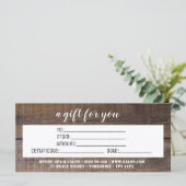 Rustige bedrijfskeuzecadeaubon (Staand voorkant)