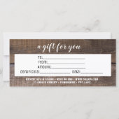 Rustige bedrijfskeuzecadeaubon (Voorkant)