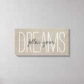 Rustige beelden volgen je dromen canvas afdruk (Voorkant)