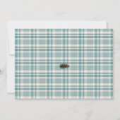 Rustige Beer Baby shower Invitation Boy Kaart (Achterkant)