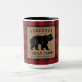 Rustige Beer familie Cabin Red Buffalo Grote schaa Mok (Midden)