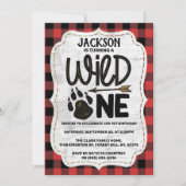 Rustige Beer met bosbedekking Paw Boys 1e verjaard Kaart (Voorkant)