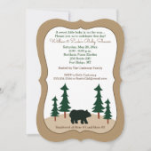 Rustige Beer Pine Tree Die Cut Kaart (Voorkant)