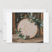 Rustige begroeiing & houten plak oefen diner kaart (Achterkant)