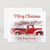 Rustige  begroting Merry-kerstrood vrachtwagen (Voorkant / Achterkant)