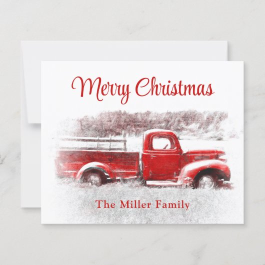 Rustige  begroting Merry-kerstrood vrachtwagen (Voorkant)