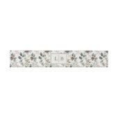 Rustige Beige Botanische Denneappel Uitnodigingen Wikkel (Vlak)