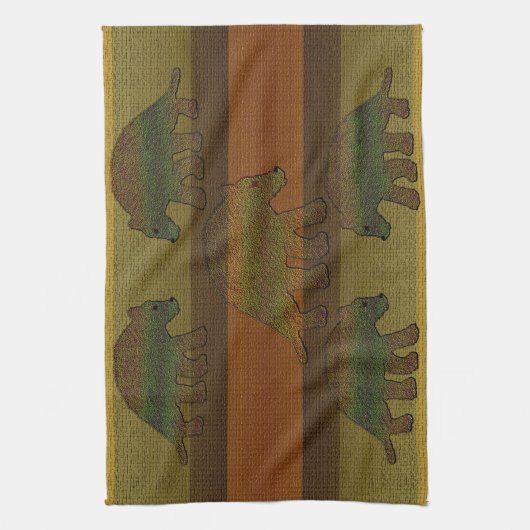 Rustige Beren Theedoek (Verticaal)