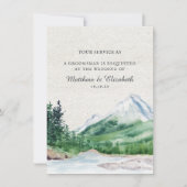Rustige Berg | Bruidsjonker Voorstel Verzoek Kaart (Voorkant)