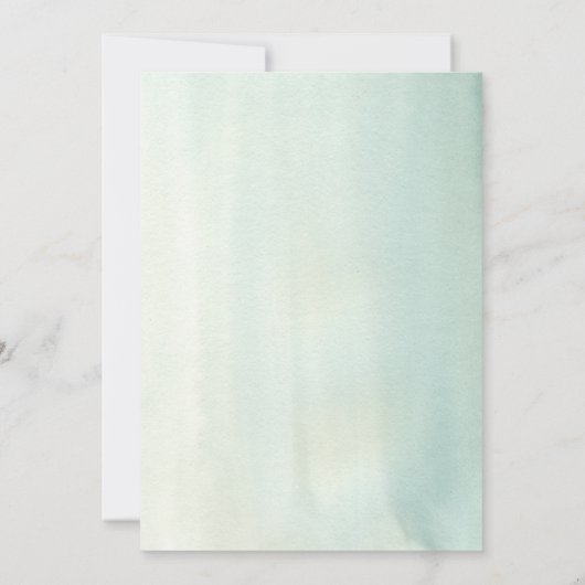 Rustige Berg Forest Evergreen Tree Wedding Kaart (Achterkant)