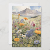 Rustige Berg Forest Evergreen Tree Wedding Save The Date (Achterkant)