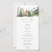 Rustige bergbekkenkool bedankkaart (Voorkant)