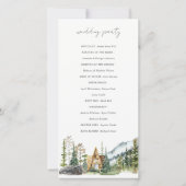 Rustige bergbekkenkool bedankkaart (Achterkant)