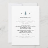 Rustige bergden met details kaart (Achterkant)