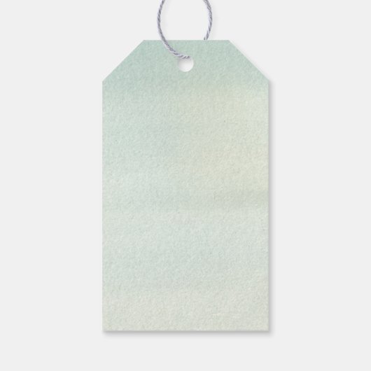 Rustige bergen bossen met een openluchtthema bevoo cadeaulabel (Achterkant)