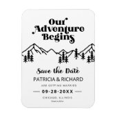 Rustige bergen buitenshuis, die de datum bewaren magneet (Verticaal)