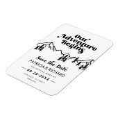 Rustige bergen buitenshuis, die de datum bewaren magneet (Linkerzijde)