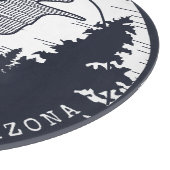 Rustige bergen en Forest Navy Blue op maat Snijplank (Hoek)