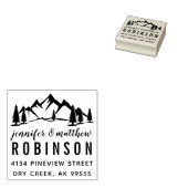 Rustige bergen en trouwe weddenschappen rubberstempel (Gestempeld)