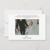 Rustige bergen en Waterverf van bossen Bedankkaart (Achterkant)