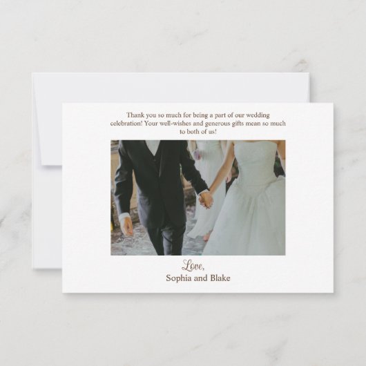 Rustige bergen en Waterverf van bossen Bedankkaart (Achterkant)