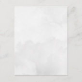 Rustige bergen en woudbruiloft voor Waterverf Informatiekaartje (Achterkant)