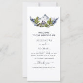 Rustige bergen Forest Waterverf Modern (Voorkant)