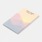 Rustige bergen Geometrische minimalistische bruilo Post-it® Notes (Schuin)