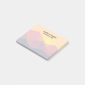 Rustige bergen Geometrische minimalistische bruilo Post-it® Notes (Schuin)