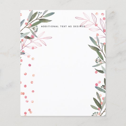 Rustige bergen in het laagste budget flyer (Achterkant)