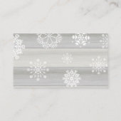 Rustige bergen snowflake diaper-treinkaartje informatiekaartje (Achterkant)