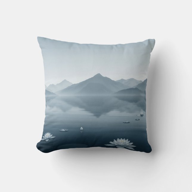 Rustige bergmeren met waterlelies kussen (Voorkant)