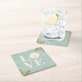 Rustige beukendollar kartonnen onderzetters (Insitu)