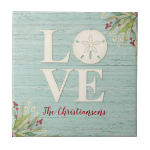 Rustige beukendollar tegeltje